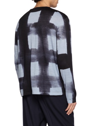 Back View - Click To Enlarge - J∞QUALITY - Dyed Check Long Sleeve T-Shirt