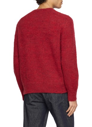 Back View - Click To Enlarge - J∞QUALITY - Sadle Crewneck Wool Knit Sweater