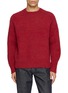 J∞QUALITY Sadle Crewneck Wool Knit Sweater