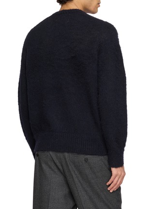 Back View - Click To Enlarge - J∞QUALITY - Sadle Crewneck Wool Knit Sweater