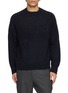 J∞QUALITY Sadle Crewneck Wool Knit Sweater