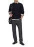 Figure View - Click To Enlarge - J∞QUALITY - Sadle Crewneck Wool Knit Sweater