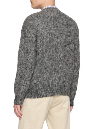 Back View - Click To Enlarge - J∞QUALITY - Sadle Crewneck Wool Knit Sweater