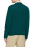 Back View - Click To Enlarge - J∞QUALITY - Sadle Crewneck Wool Knit Sweater