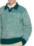  - J∞QUALITY - Skipper Striped Wool Knit Polo Sweater