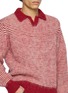  - J∞QUALITY - Skipper Striped Wool Knit Polo Sweater