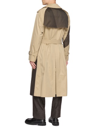 Back View - Click To Enlarge - J∞QUALITY - Spray Dyed Panelled Trench Coat
