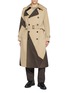 J∞QUALITY Spray Dyed Panelled Trench Coat