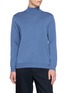 J∞QUALITY Mock Neck Cashmere Silk Knit Sweater