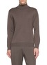 J∞QUALITY Mock Neck Cashmere Silk Knit Sweater