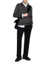 Figure View - Click To Enlarge - J∞QUALITY - Mock Neck Cashmere Silk Knit Sweater