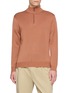 J∞QUALITY Half-Zip Cashmere Silk Knit Sweater