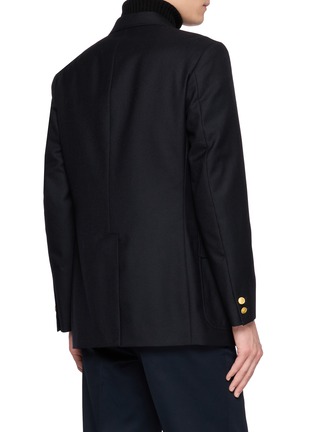 Back View - Click To Enlarge - J∞QUALITY - Single Breasted Patch Pocket Wool Blazer