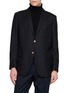 J∞QUALITY Single Breasted Patch Pocket Wool Blazer