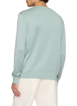 Back View - Click To Enlarge - J∞QUALITY - Crewneck Cashmere Silk Knit Sweater