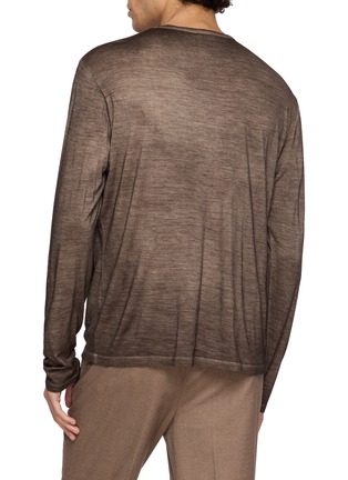 Back View - Click To Enlarge - J∞QUALITY - Long Sleeve Wool T-shirt