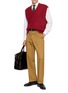 Figure View - Click To Enlarge - J∞QUALITY - V-Neck Wool Knit Vest
