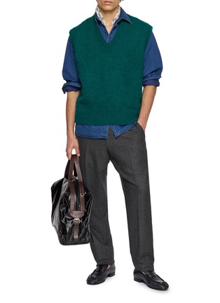 Figure View - Click To Enlarge - J∞QUALITY - V-Neck Wool Knit Vest
