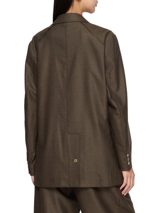 Back View - Click To Enlarge - LAMRONS - Moon Single Breasted Oversized Blazer
