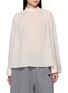 LAMRONS Gathered High Neck Smock Top