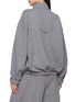Back View - Click To Enlarge - LAMRONS - Balloon Sleeve Half Zip Sweatshirt