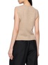 Back View - Click To Enlarge - LAMRONS - Sleeveless Multi Pocket Knit Cardigan