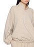  - LAMRONS - Balloon Sleeve Half Zip Sweatshirt