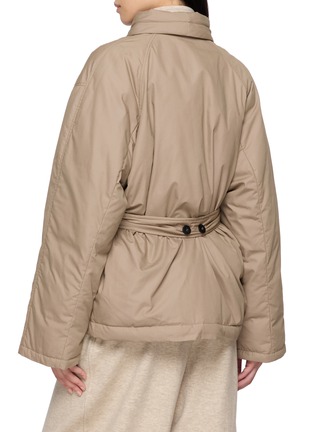 Back View - Click To Enlarge - LAMRONS - Belted Wrap Down Coat