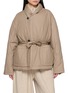 LAMRONS Belted Wrap Down Coat