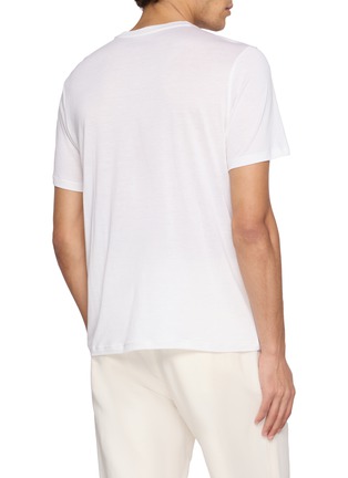 Back View - Click To Enlarge - RAY OF HOURS - N°01 Silk Cotton T-Shirt