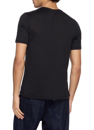Back View - Click To Enlarge - RAY OF HOURS - N°01 Silk Cotton T-Shirt
