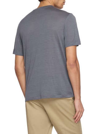 Back View - Click To Enlarge - RAY OF HOURS - N°01 Silk Cotton T-Shirt