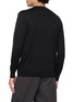 Back View - Click To Enlarge - RAY OF HOURS - Silk Cotton Long Sleeve T-Shirt