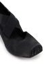Detail View - Click To Enlarge - UMA WANG - 45 Crisscross Elastic Band Leather Ballet Pumps
