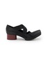 UMA WANG 45 Crisscross Elastic Band Leather Ballet Pumps