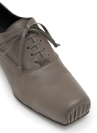 Detail View - Click To Enlarge - UMA WANG - Leather Ballet Derby Flats