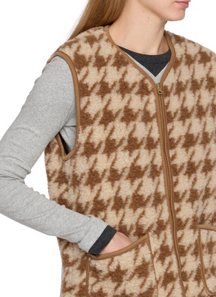  - COLDBREAKER - Pepitco Ultralight Houndstooth Fleece Gilet 