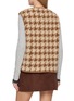Back View - Click To Enlarge - COLDBREAKER - Pepitco Ultralight Houndstooth Fleece Gilet 