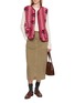 Figure View - Click To Enlarge - COLDBREAKER - Pepitco Ultralight Flower Print Fleece Gilet 