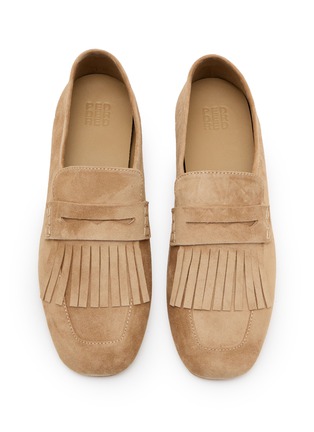 Detail View - Click To Enlarge - PEDDER RED - Quinn Suede Loafers
