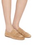Figure View - Click To Enlarge - PEDDER RED - Quinn Suede Loafers