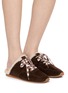 Figure View - Click To Enlarge - PEDDER RED - Estelle Suede Mules