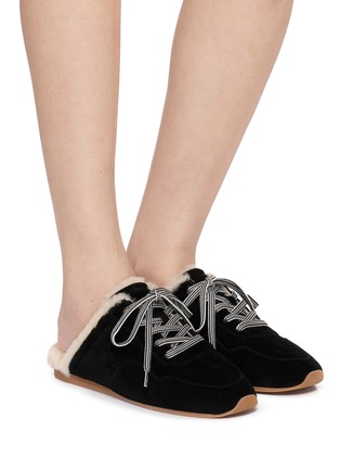 Figure View - Click To Enlarge - PEDDER RED - Estelle Suede Mules