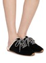 Figure View - Click To Enlarge - PEDDER RED - Estelle Suede Mules