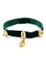 FENOMENA Harlem Light Gold Plated Bress Drop Velvet Choker