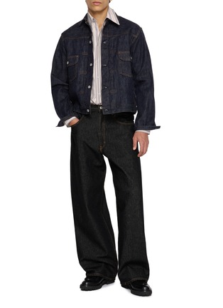 Figure View - Click To Enlarge - EDWIN - Hakama Wide Leg Japanese Denim Jeans