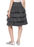 Back View - Click To Enlarge - ATELIER EDITION - Layered Ruffle Midi Skirt