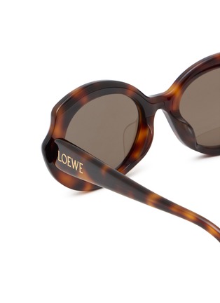 Detail View - Click To Enlarge - LOEWE - Silm Acetate Oval Sunglasses