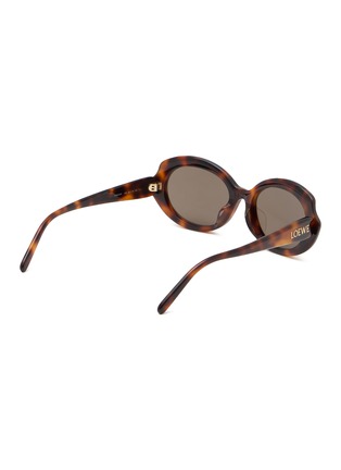 Figure View - Click To Enlarge - LOEWE - Silm Acetate Oval Sunglasses