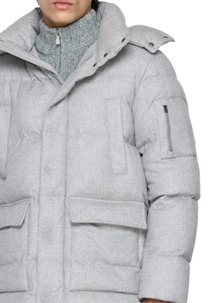 Detail View - Click To Enlarge - HERNO - Cashmere Silk Down Jacket